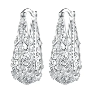 (slika za) PANDORA Style Vzorčasti uhani - BSE753