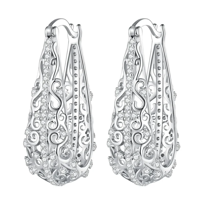 (slika za) PANDORA Style Vzorčasti uhani - BSE753 - Slika izdelka