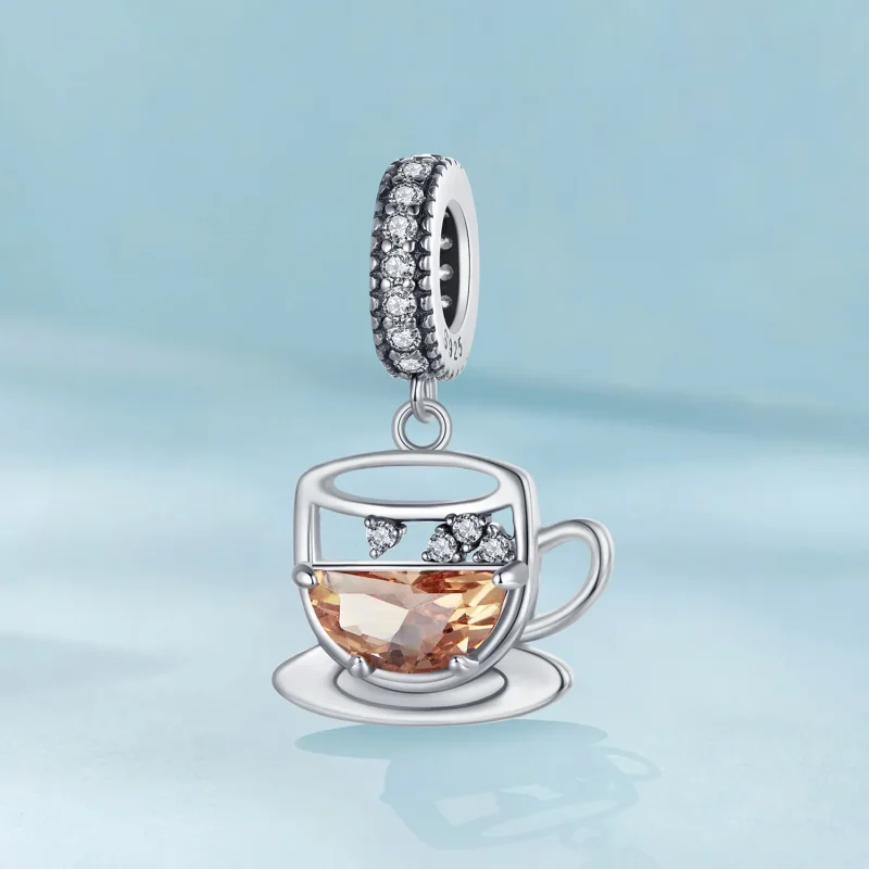 (slika za) PANDORA Style Zanimiv obesek za kavo - SCC2842 - Ogled 2