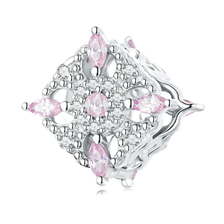 Perle v stilu PANDORA z retro vzorcem - BSC617