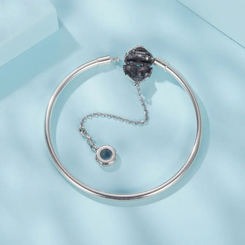 (slika za) Starodobna zapestnica v obliki srca PANDORA - SCB287 - Ogled 4