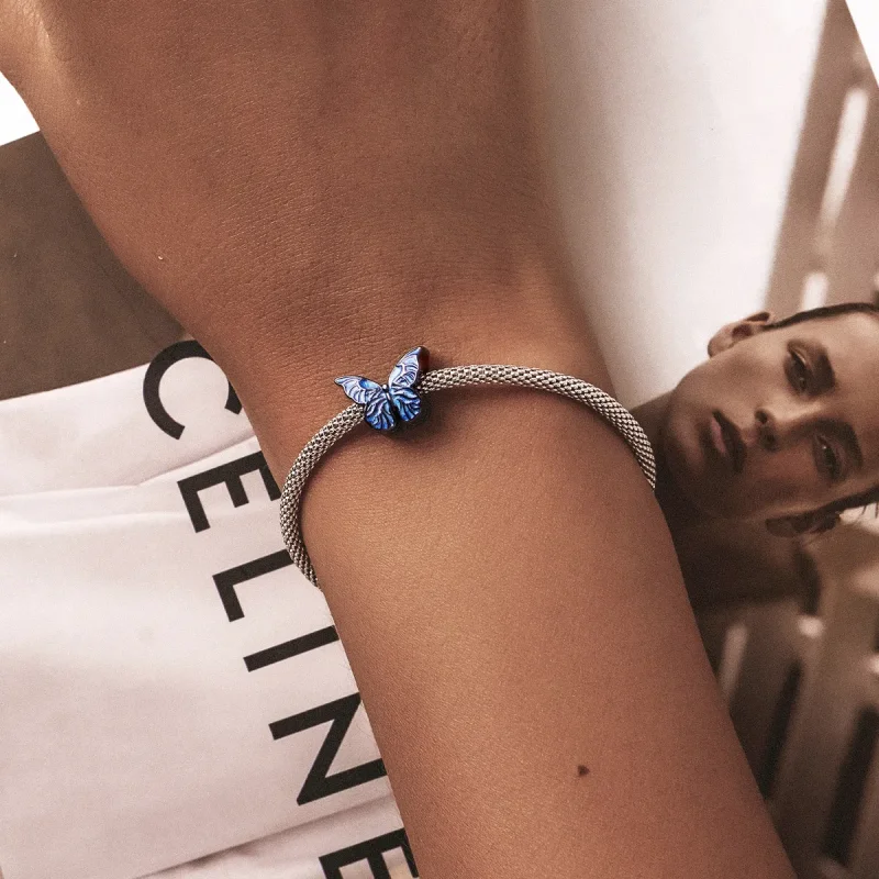 (slika za) Temni metulj v slogu PANDORA - BSC550 - Ogled 5