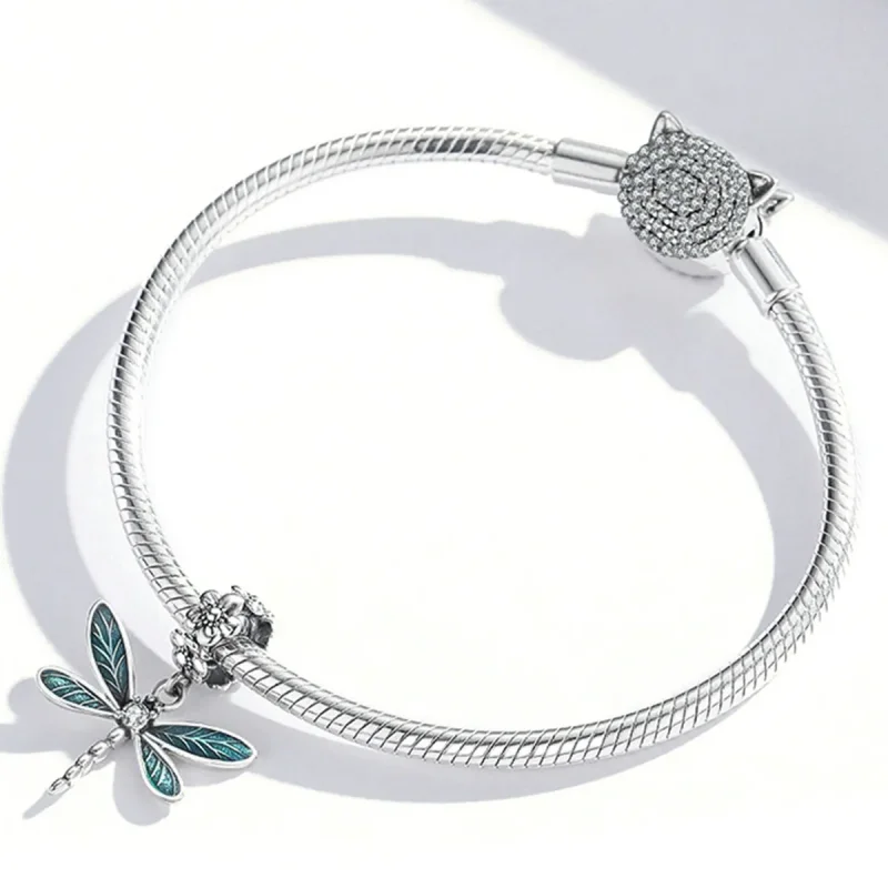 (slika za) Čudovit obesek kačji pastir v stilu PANDORA - BSC521 - Ogled 6