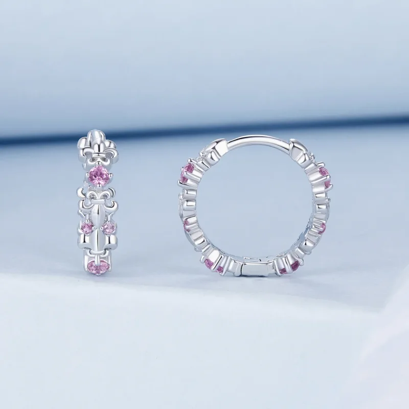 (slika za) Uhani s šarenico v stilu PANDORA - BSE1046 - Ogled 2