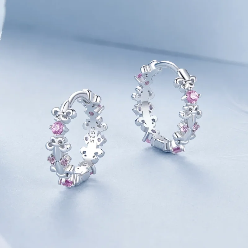 (slika za) Uhani s šarenico v stilu PANDORA - BSE1046 - Ogled 3