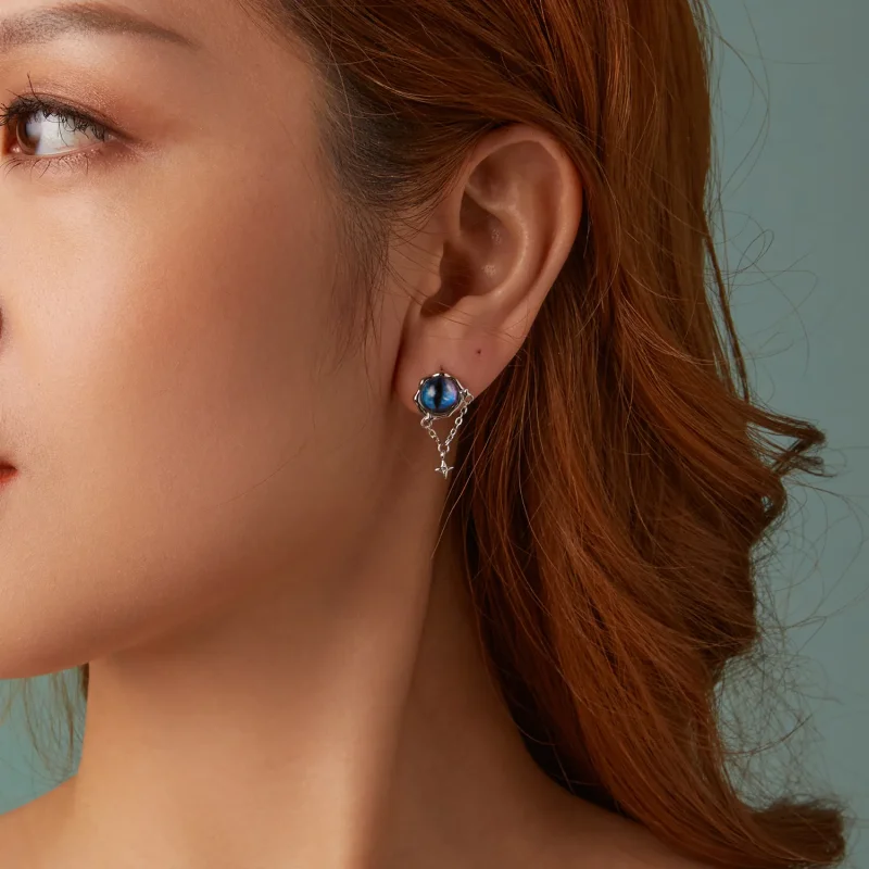 (slika za) Uhani s hudičevim očesom v stilu PANDORA - BSE1092 - Ogled 9