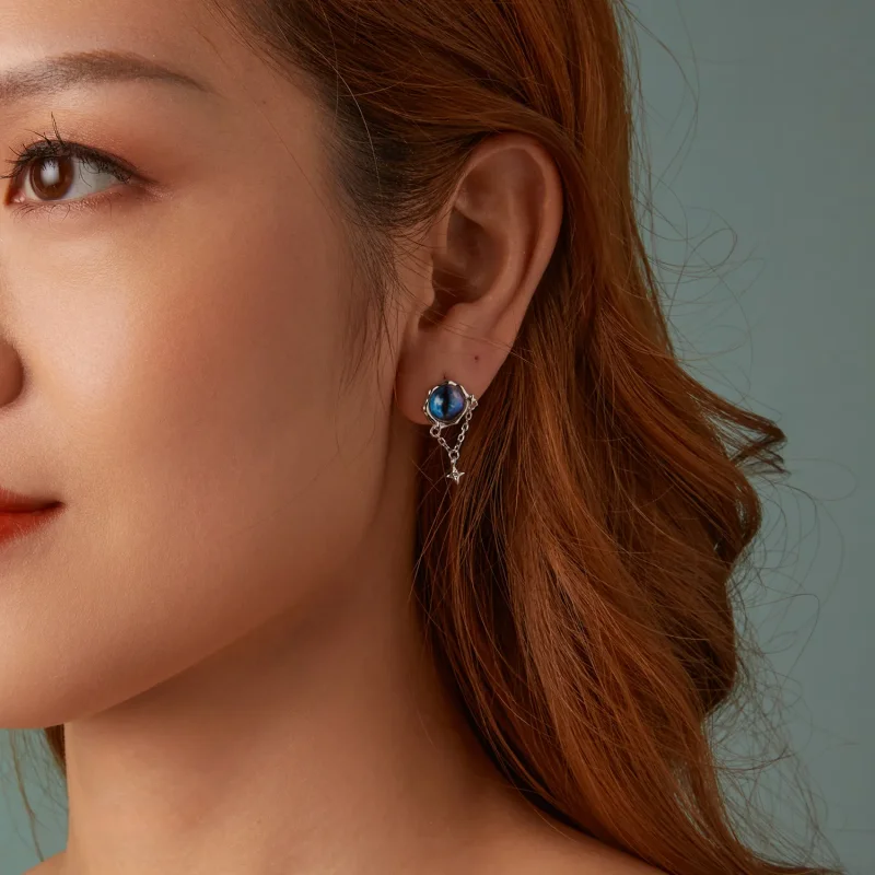 (slika za) Uhani s hudičevim očesom v stilu PANDORA - BSE1092 - Ogled 10