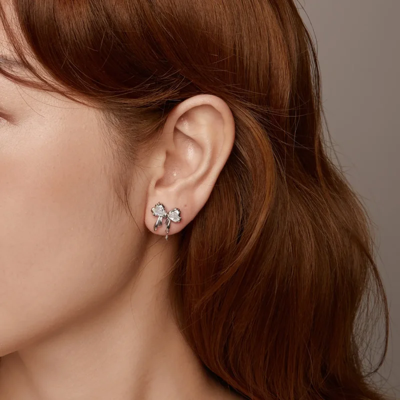 (slika za) Uhani s pentljo v stilu PANDORA - BSE1061 - Ogled 10