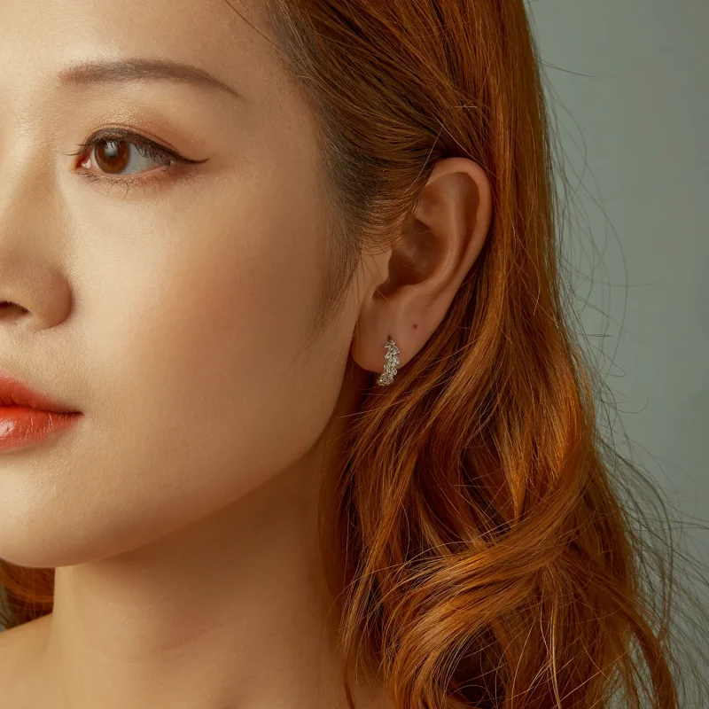 (slika za) Uhani v obliki listov PANDORA - BSE1086 - Ogled 10