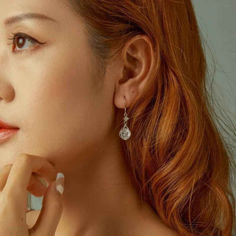 (slika za) Uhani v obliki solze v slogu PANDORA - BSE1087 - Ogled 9