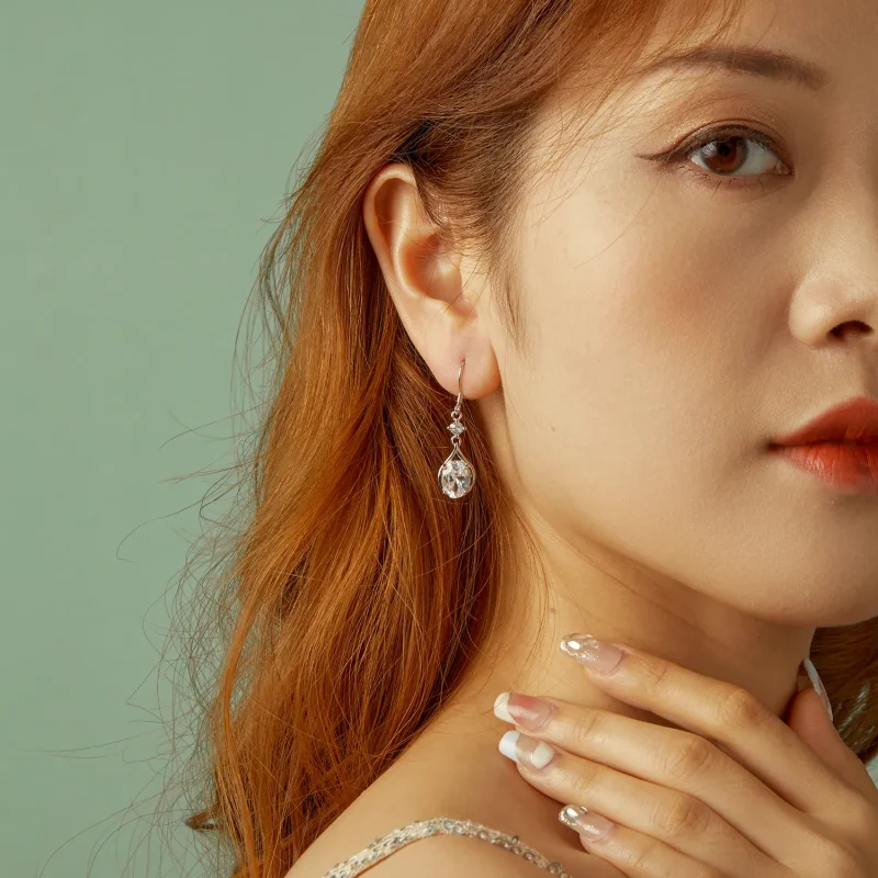 (slika za) Uhani v obliki solze v slogu PANDORA - BSE1087 - Ogled 10