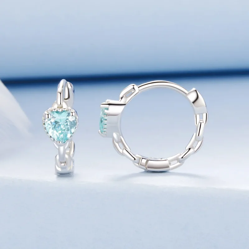 (slika za) Uhani v slogu PANDORA Srce morja - BSE1099 - Ogled 2