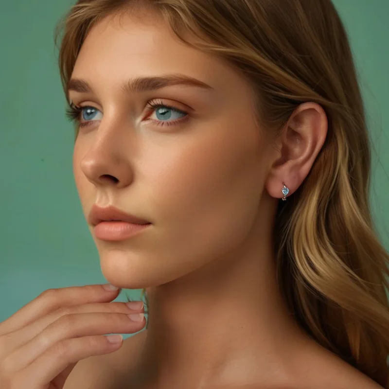 (slika za) Uhani v slogu PANDORA Srce morja - BSE1099 - Ogled 7