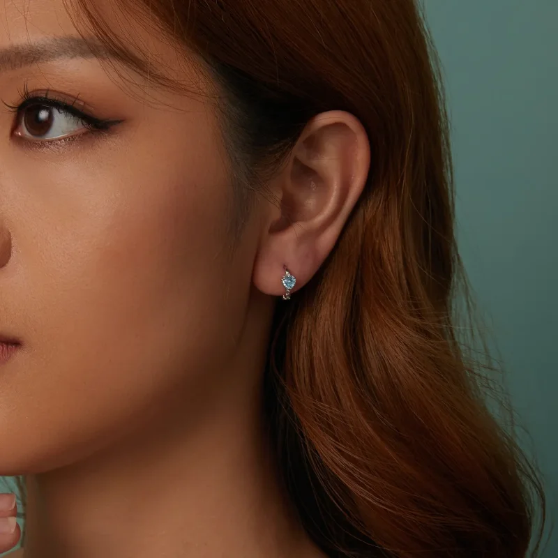 (slika za) Uhani v slogu PANDORA Srce morja - BSE1099 - Ogled 9