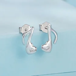 Uhani z glasbenimi notami v slogu PANDORA - SCE1805 Uhani z glasbenimi notami v slogu PANDORA - SCE1805