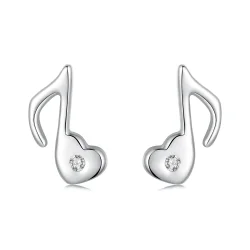 Uhani z glasbenimi notami v slogu PANDORA - SCE1805 Uhani z glasbenimi notami v slogu PANDORA - SCE1805