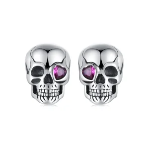 (slika za) Uhani z lobanjo v stilu PANDORA - SCE1771