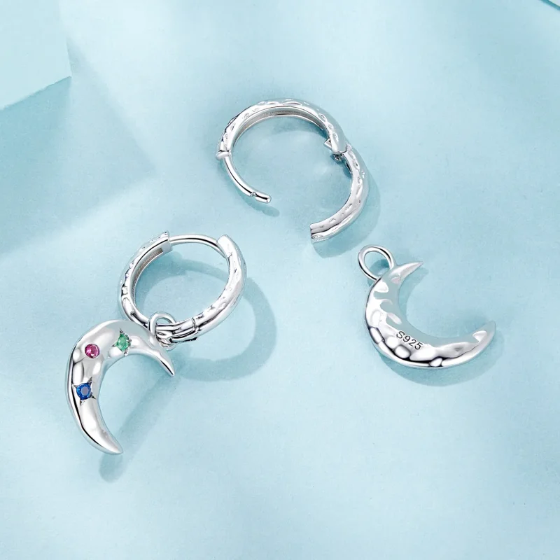 (slika za) Uhani z luno v stilu PANDORA - SCE1778 - Ogled 4