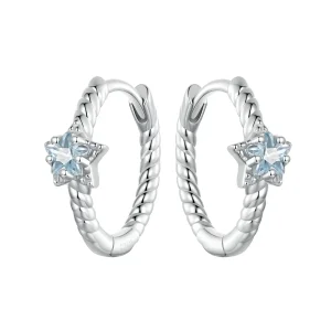 (slika za) Uhani z zvezdami v stilu PANDORA - BSE1090