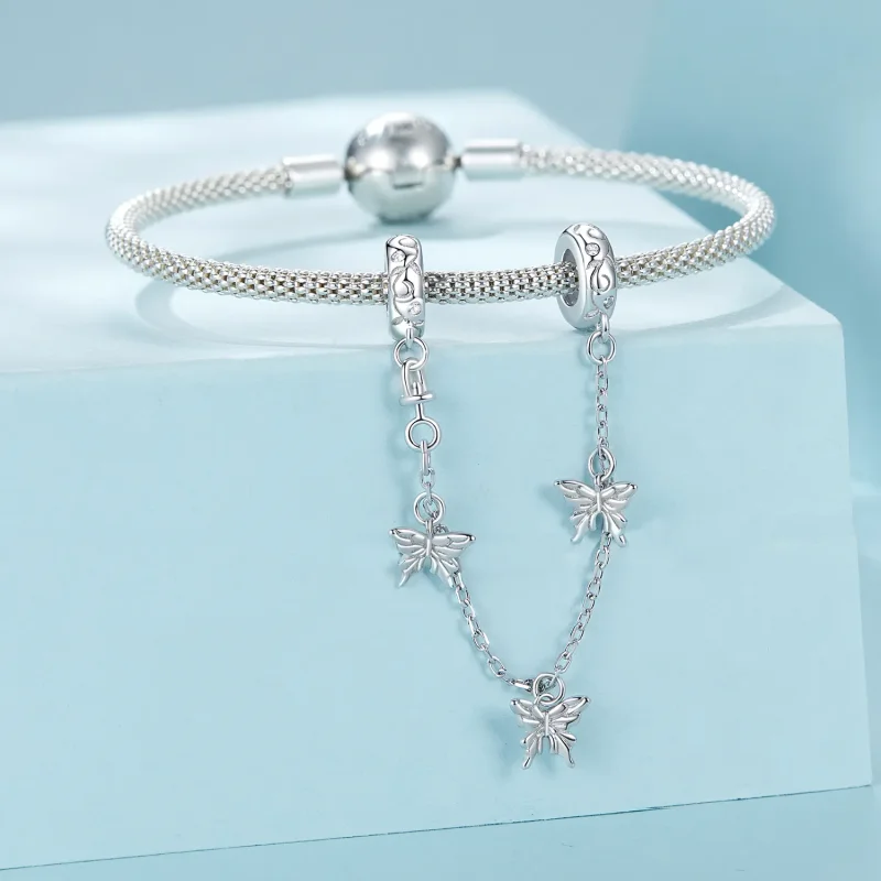 (slika za) Varnostna veriga v stilu metulja PANDORA - SCC2829 - Ogled 3