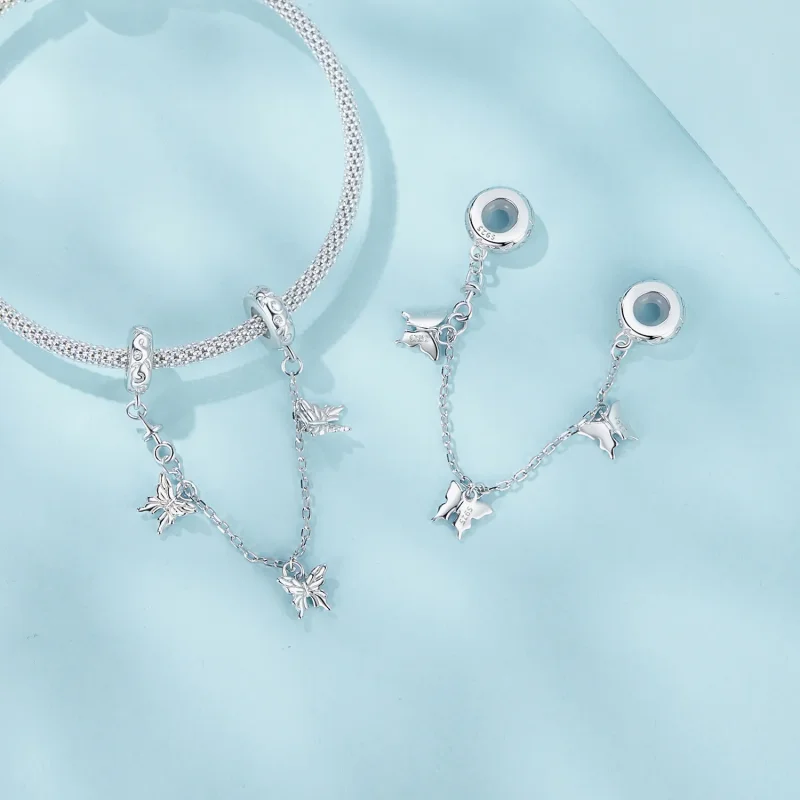 (slika za) Varnostna veriga v stilu metulja PANDORA - SCC2829 - Ogled 4