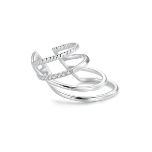 (slika za) Večplastna ušesna manšeta v stilu PANDORA - BSE1063