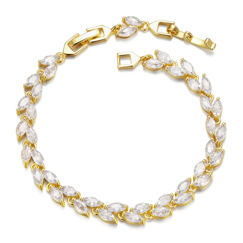 (slika za) Zapestnica iz oljčnih listov v stilu PANDORA - YIB069-B - Slika izdelka