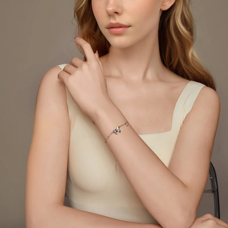 (slika za) Zapestnica s pentljo v stilu PANDORA - BSB187 - Ogled 7