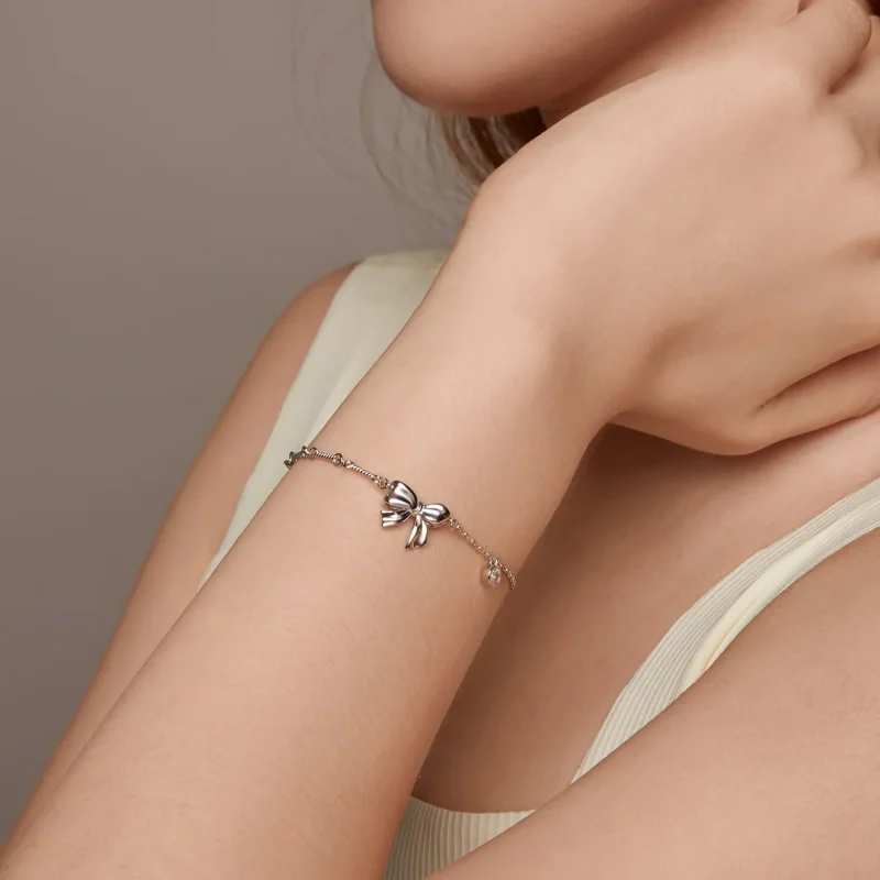 (slika za) Zapestnica s pentljo v stilu PANDORA - BSB187 - Ogled 9