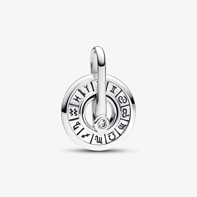Medaljon z motivom astrološkega kolesa Pandora ME - 793038C01