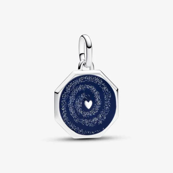 (slika za) Medaljon z motivom srca in galaksije Pandora ME - 793040C01