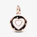 Obesek v obliki medaljona z motivom srca Pandora ME - 783080C01