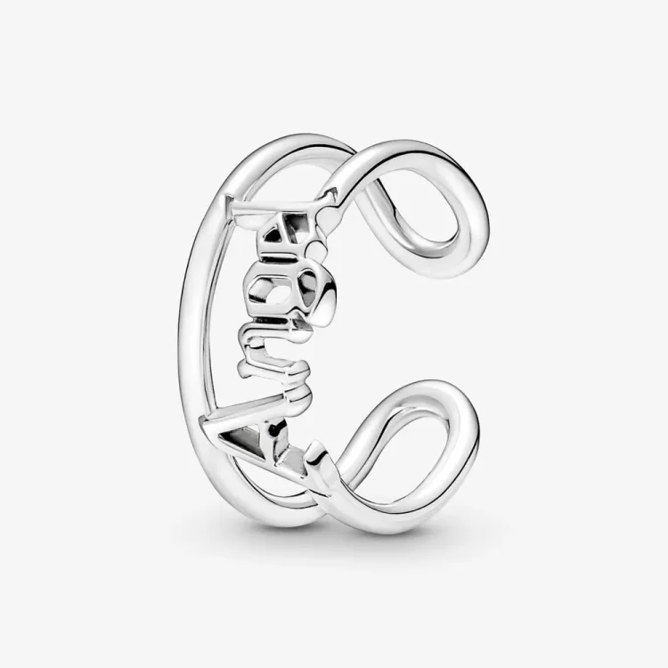 Odprt prstan z angelom Pandora ME - 190105C00