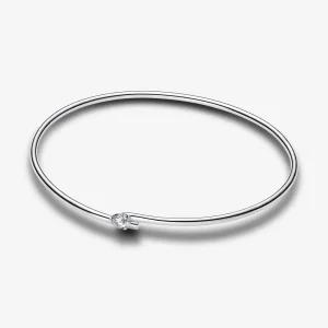 (slika za) Odprta zapestnica z diamanti Pandora Nova Lab 0,25 karata tw Sterling Silver - 593220C01