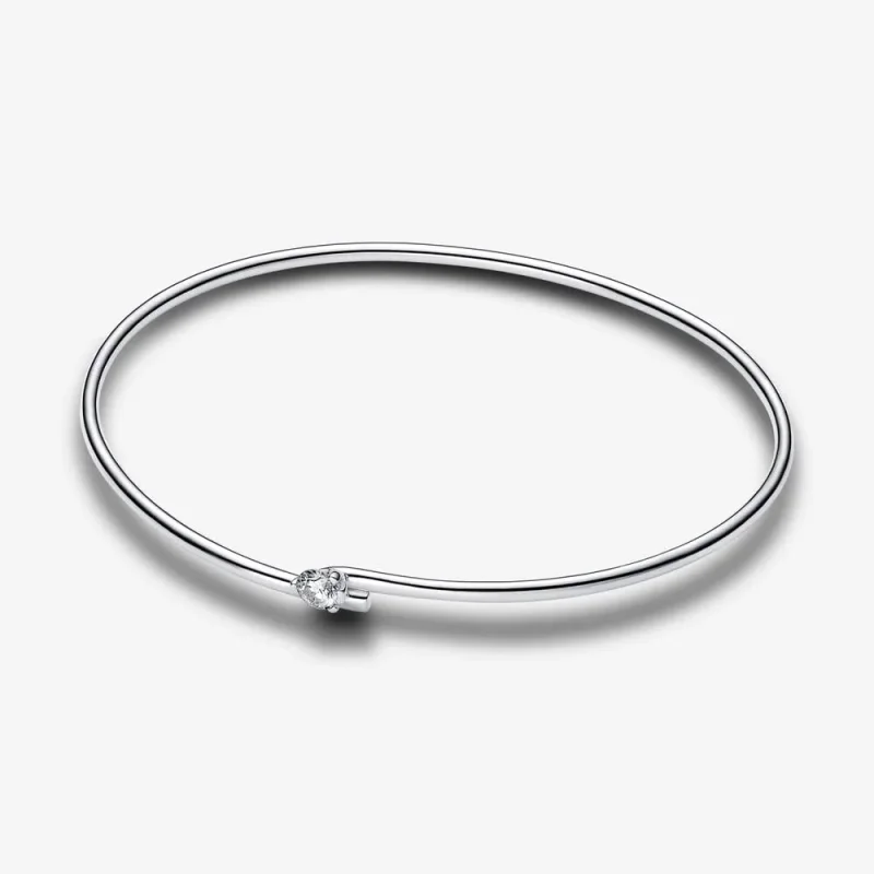 (slika za) Odprta zapestnica z diamanti Pandora Nova Lab 0,25 karata tw Sterling Silver - 593220C01 - Slika izdelka