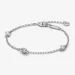 Pandora Era Bezel Lab-gown Diamond Station Chain Bracelet 0.30 karat tw Sterling Silver - 593109C01 Pandora Era Bezel Lab-gown Diamond Station Chain Bracelet 0.30 karat tw Sterling Silver - 593109C01