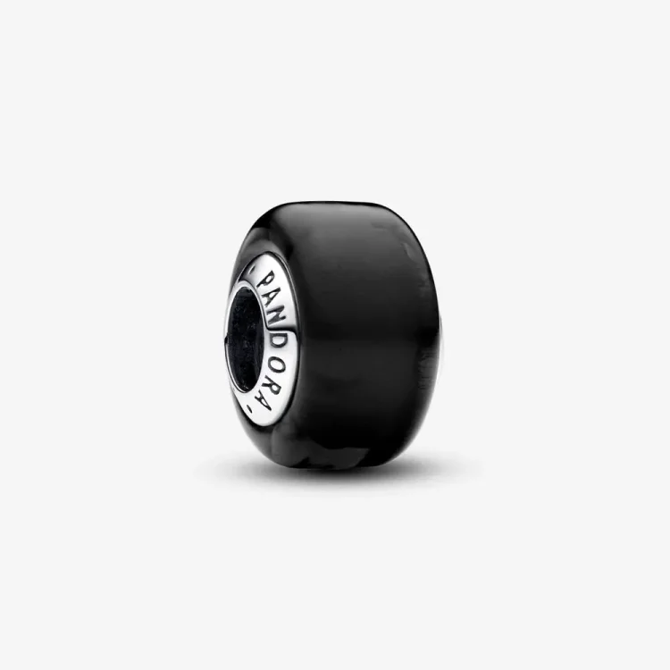 PANDORA Mini obesek s črnim muranskim steklom - 793117C00