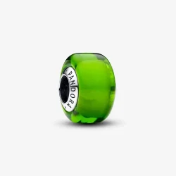 PANDORA Mini obesek z zelenim muranskim steklom - 793106C00