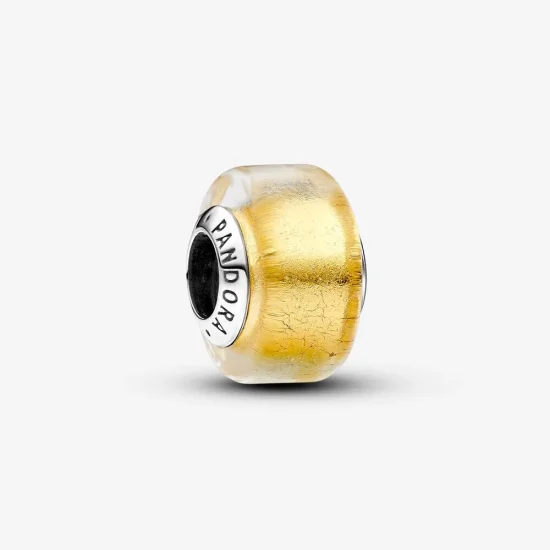 (slika za) PANDORA Mini obesek z zlatim muranskim steklom - 793353C00