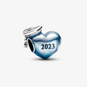 (slika za) Pandora modra 2023 maturantski obesek s srcem - 792590C01