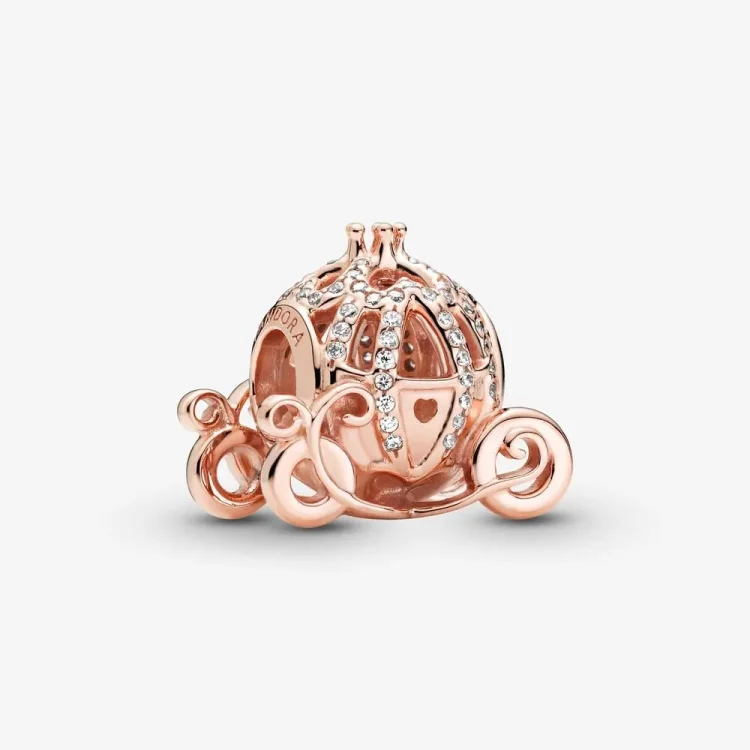 PANDORA Obesek Disney Pepelka – bleščeča kočija - 789189C01