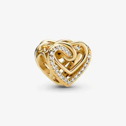 PANDORA Obesek prepletenih src - 769270C01