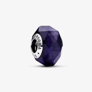 (slika za) PANDORA Obesek s fasetiranim modrim muranskim steklom - 792984C00