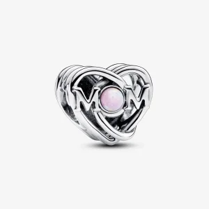 (slika za) PANDORA Obesek s filigranskim motivom mame in srca - 793233C01