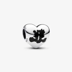 PANDORA Obesek v obliki srca ter motivoma Mickey Mouse in Minnie Mouse iz kolekcije Disney - 793092C01