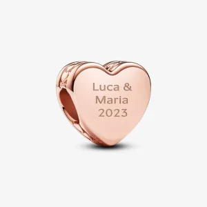(slika za) PANDORA Obesek v obliki srca za graviranje - 782015C00