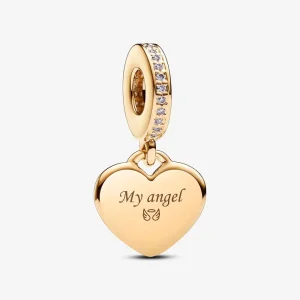 (slika za) PANDORA Viseči obesek v obliki srca, ki se lahko gravira - 768761C01