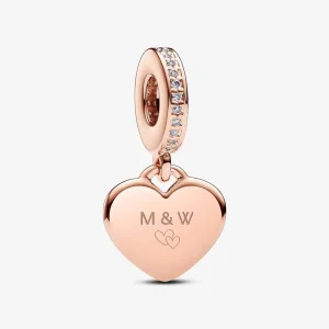 (slika za) PANDORA Viseči obesek v obliki srca, ki se lahko gravira - 788761C01