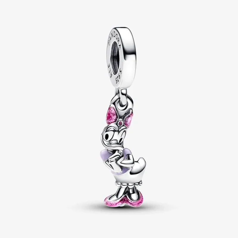 (slika za) PANDORA Viseči obesek z motivom Disneyjeve Daisy Duck - 793249C01 - Slika izdelka