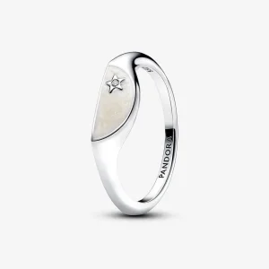 (slika za) Polovični pečatni prstan Pandora ME z emajlom - 193325C01